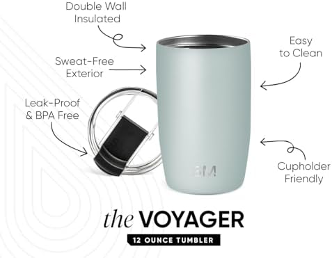 Simple Modern Travel Coffee Mug with Lid | 12oz | Green