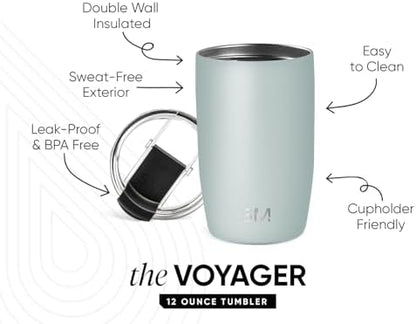 Simple Modern Travel Coffee Mug with Lid | 12oz | Green