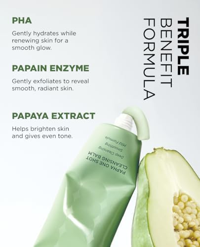 EITHER& PAPHA One-Shot Cleansing Balm, Makeup Remover, Oil Cleanser