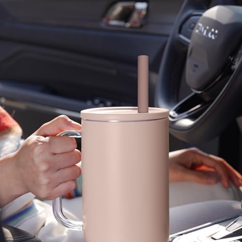 Tomorotec 15PCS Silicone Drinking Straws Fit for Stanley 40oz 30oz Tumbler