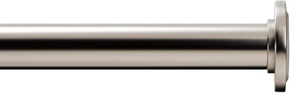 Ivilon Tension Curtain Rod - Spring Tension Rod for Windows or Shower, 36 to 54 Inch. Satin Nickel