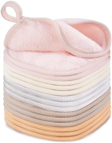 15 Pcs Reusable Makeup Remover Cloths, 5"x5", Multicolor