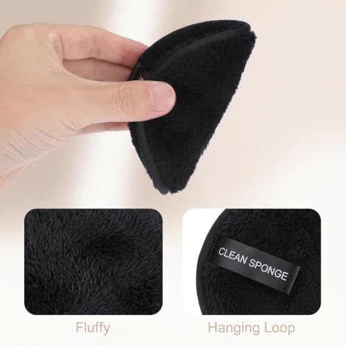 6 Pcs Double-Sided Facial Cleansing Pads Reusable Makeup Remover Pads