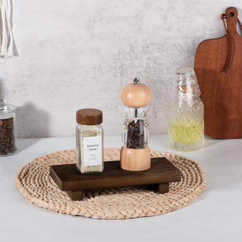 Bathroom Tray Farmhouse Decor Kitchen Soap Holder, 8.7" * 3.6" Walnut