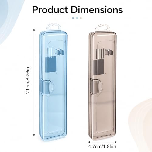 SynHHergyx 2 Pack Travel Toothbrush Holder Tooth Brush Case