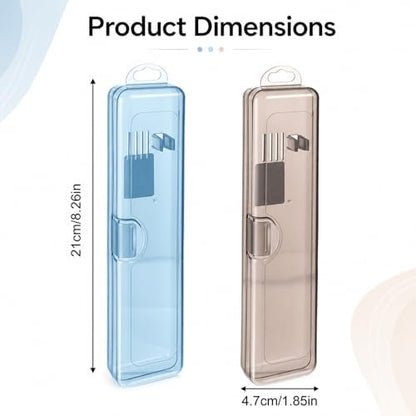 SynHHergyx 2 Pack Travel Toothbrush Holder Tooth Brush Case