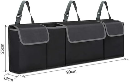Car Trunk Organizer Oxford Interior Accessories Back Seat Storage Bag 4 Pocket