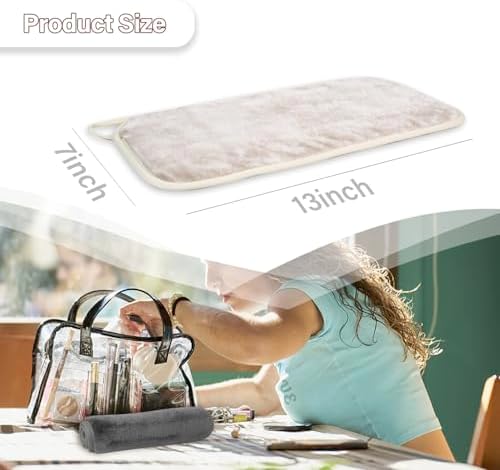 Nugilla Makeup Remover Cloths, 8 Packs Makeup Remover Towels Reusable Face Wash Cloth, Soft Makeup Removal Microfiber Face Cloth for Women(Beige/Cool Grey)