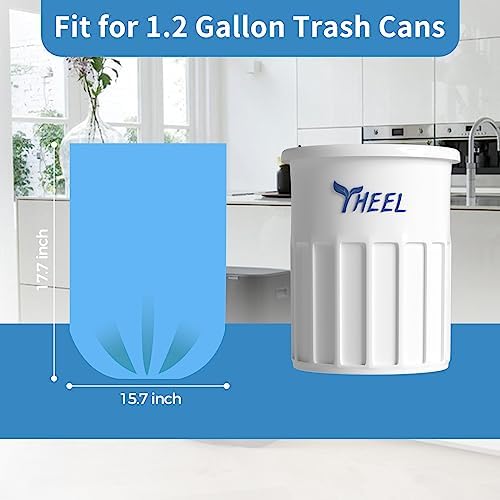 1.2 Gallon Bathroom Trash Bags Durable Tear-Resistant - 150Ct Unscented