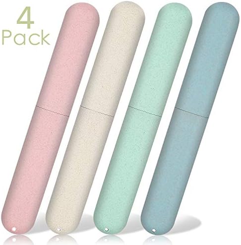4 Pack Travel Toothbrush Case, Portable Breathable Toothbrush Holder Cases