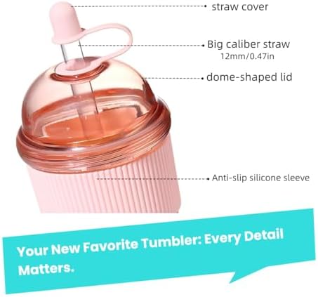 Reusable Ices Coffee Cups with Lids and Straws 17oz, Boba Cup with Straw,Tumbler with Silicone Sleeve for Cold Drinks, Iced Coffee, Bubble Tea ，light Blue