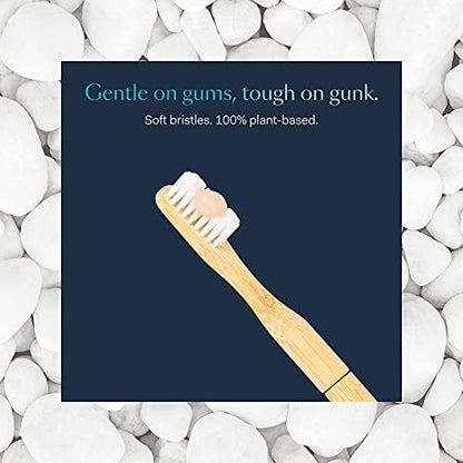 Better & Better Manual Bamboo Toothbrush Head Refill | Soft Bristles | Replaceable Brush Head Only | Eco-Friendly, Zero Plastic | Adult Size, Does not fit Sonic Electric Toothbrush