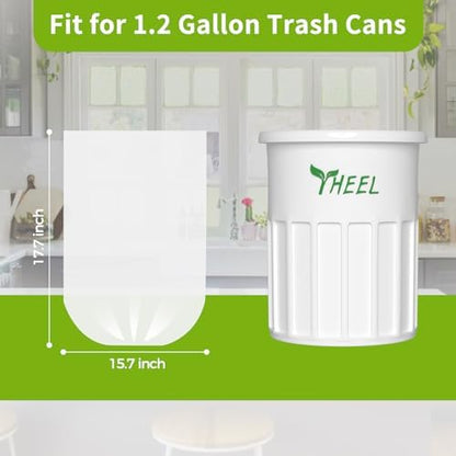 1.2 Gallon Clear Small Trash Bags Strong Leak-Resistant - 150Ct Unscented