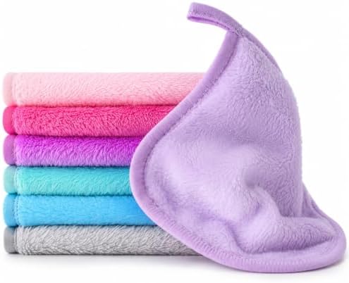 Sukh Makeup Remover Cloth - 7PCS Reusable Makeup Remover Pads, Microfiber