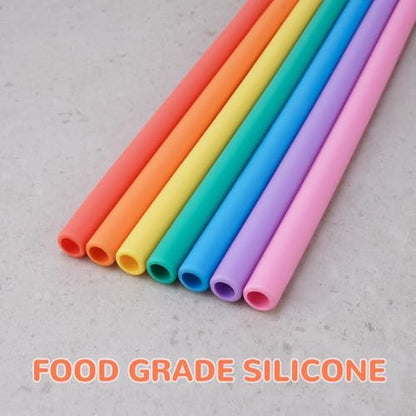 Tomorotec 7PCS Silicone Drinking Straws Fit for Stanley 40 oz 30 oz Tumbler