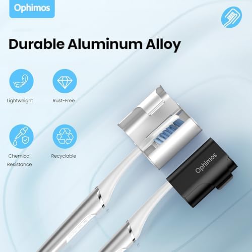 Aluminum Toothbrush Cover Caps for Family, Travel Toothbrush Covers