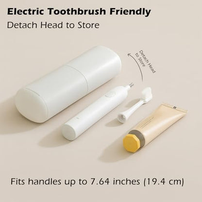 Travel Toothbrush Holder, Toothbrush Travel Case, Multifunctional Dustproof Toothbrush Cover, Portable Toothbrush Case Suitable for Business Camping Travel or Daily Use （1Pack）