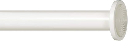 Ivilon Tension Curtain Rod - Spring Tension Rod for Windows or Shower, 54 to 90 Inch. Ivory