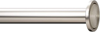 Ivilon Tension Curtain Rod - Spring Tension Rod for Windows or Shower, 24 to 36 Inch. Satin Nickel