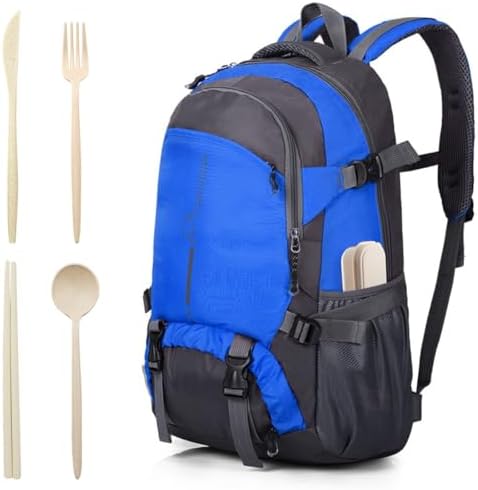 ELANE 4 Sets Reusable Travel Utensils Set with Case,Camping Cutlery Set Reusable Cutlery Set with Case,Utensil Sets for Lunch Picnic Daily Use Outdoor (beige)