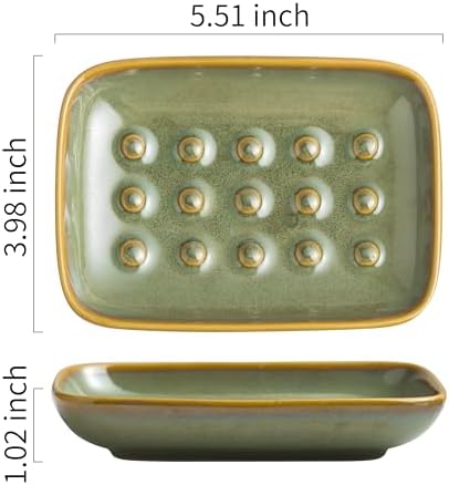 Miamolo Soap Dish for Shower & Bathroom, Floating Point Save Soap Loss