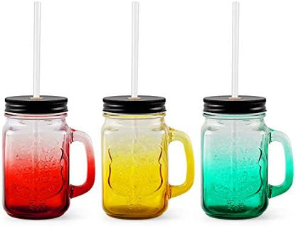 15 Pieces 10 Inch Clear Reusable Plastic Replacement Drinking Straws, Fit for 24 oz 32oz 40oz Mason Jars, Tumblers, BPA Free Unbreakable Drinking Straws with Cleaning Brush