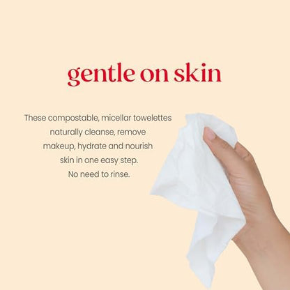 Face Wipes, Burt's Bees Facial Cleansing, Makeup Remover Towelettes, 3 in 1 Hydrating Micellar Cleanser with Coconut & Lotus Water, (Packaging May Vary), 30 Count (Pack of 18)