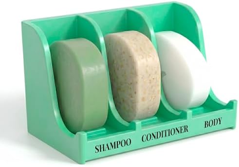 Soap Holder for Shower Wall, 3-Compartment Soap Dish [Patent Pending]