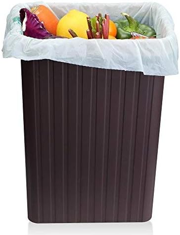 100% Compostable Bags, 4 Gallon (15L) Food Scraps Yard Waste Bags, Extra Thick 0.75 Mil. ASTM D6400 Compost Bags Small Kitchen Trash Bags, 100 Count Certified by BPI & TUV EU