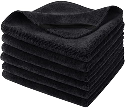 SINLAND Microfiber Facial Cloths Fast Drying Washcloth 12inch x 12inch Absorbent Face Wash Cloth Soft Makeup Remover Cloths