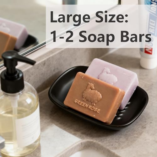 Miamolo Soap Dish for Bathroom, Bar Soap Holder for Shampoo Bars, Sponges