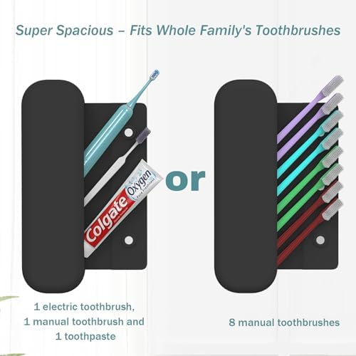 Silicone Toothbrush Travel Case, Pro Large Toothbrush Case for Traveling