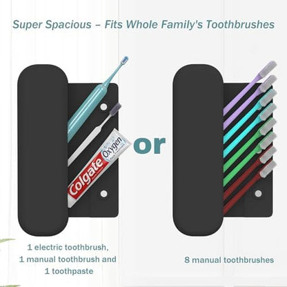 Silicone Toothbrush Travel Case, Pro Large Toothbrush Case for Traveling