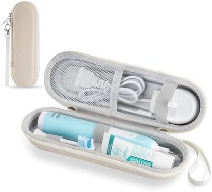 Toothbrush Travel Case for Oral B/Oral-B Pro 1000 1500 5000 7000 & Philips Sonicare 4100 1100 5300 5100 6100/iO Electric Toothbrush, Hard Protective Storage Bag (Starlight-2)