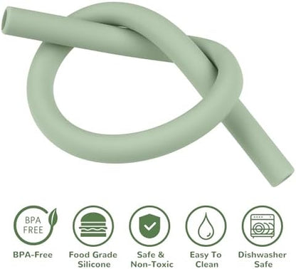 Tomorotec 15PCS Silicone Drinking Straws Fit for Stanley 40oz 30oz Tumbler