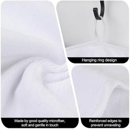 SINLAND Microfiber Facial Cloths Fast Drying Washcloth 8inch x 8inch Absorbent Face Wash Cloth Soft Makeup Remover Cloths