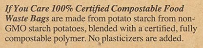 If You Care Compostable Trash Bags for Food Scraps, Kitchen Waste, Garbage – 30 Count, 3 Gallon – Certified Compostable, Non Plastic, Disposable