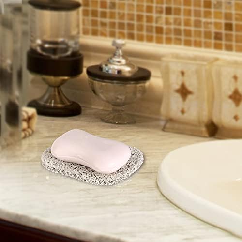 15 Piece Soap Savers Pads - White BPA Free Holder for Bar Soap, Non-Slip Self Draining Dish, Lift for Shower, Kitchen, Bathroom - Tray Bulk Accessories