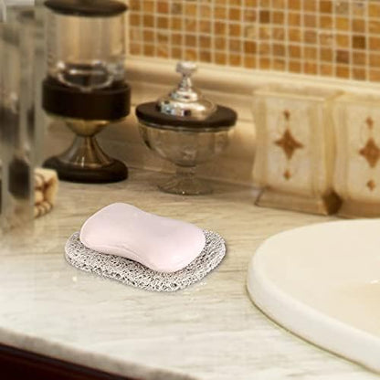 15 Piece Soap Savers Pads - White BPA Free Holder for Bar Soap, Non-Slip Self Draining Dish, Lift for Shower, Kitchen, Bathroom - Tray Bulk Accessories