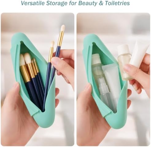 Silicone Toothbrush Travel Case, Upgrade Large Toothbrush Cover for Travel