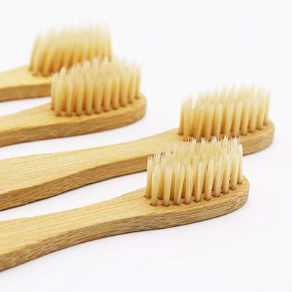 DR PERFECT Natural Bamboo Toothbrush Soft Bristles for Adults Pack of 12