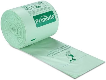 Compostable Bags, 8 Gallon (30L) Food Scraps Yard Waste Bags, 100 Count, Extra Thick 0.85 Mil. ASTM D6400 Compost Bags Small Kitchen Trash Bags, Certified by BPI & TÜV AUSTRIA