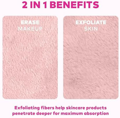 The Original MakeUp Eraser 7-Day Set, Erase All Makeup with Just Water, Including Waterproof Mascara, Eyeliner, Foundation, Lipstick, Sunscreen, and More! Cheeky Neutrals, 7ct.
