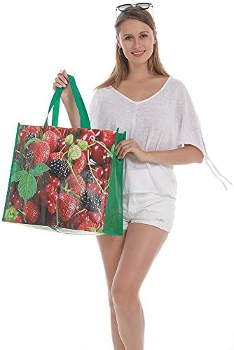 FENELY 6 Pack Reusable Grocery Bags for Shopping, Foldable Large Tote Bags Heavy Duty, Eco-Friendly Ripstop Waterproof