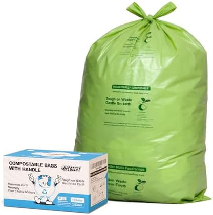 Compostable Bags, 13 Gallon, 32 Count, 49.2 Liter