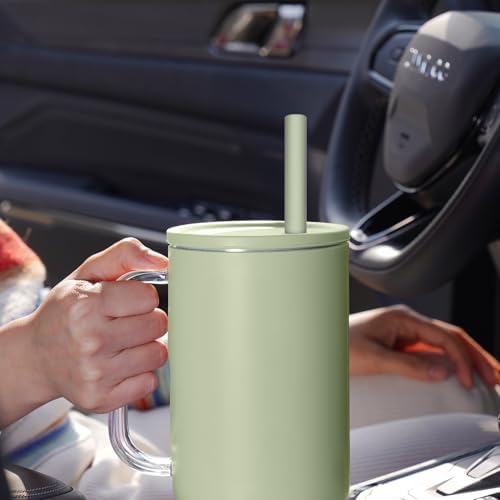 Tomorotec 15PCS Silicone Drinking Straws Fit for Stanley 40oz 30oz Tumbler