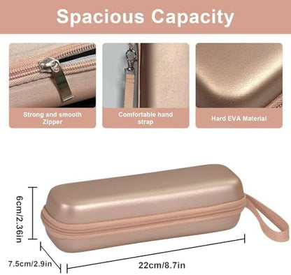 Toothbrush Travel Case for Oral B/Oral-B Pro 1000 1500 5000 7000 7500 6000 9600/ Phlips Sonicare 4100 5100 1100 6100 5300 Electric Toothbrush, Portable Hard Protective Storage Bag (Gold)