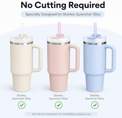 Joshey Replacement Straws for Stanley Quencher 30oz Tumbler, 6 Pack