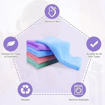 28 Pack Makeup Remover Cloths, Super Soft Premium Facial Cleansing Towels