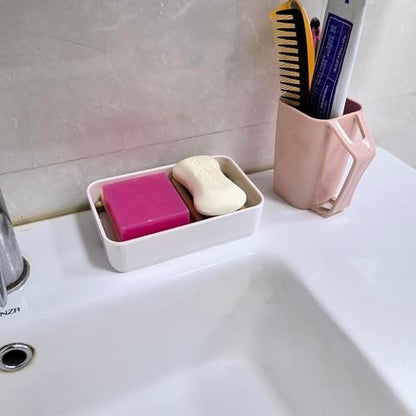 Soap Dish, Bathroom Self-Draining Soap Dish Holder for Shower